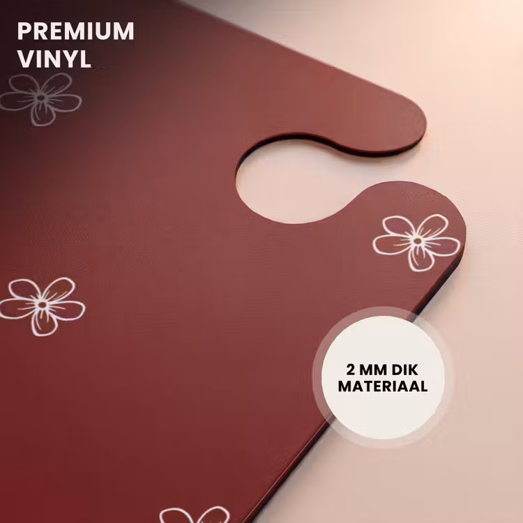 CaseSwap™ - Rode achtergrond met witte bloemen — 6