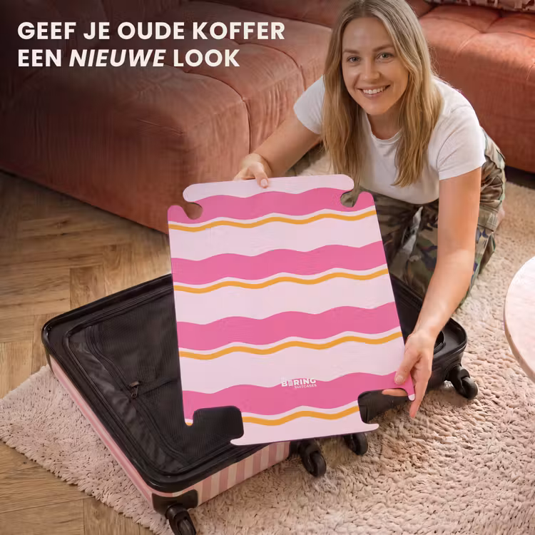 CaseSwap - Golvende strepen in roze en oranje — 3
