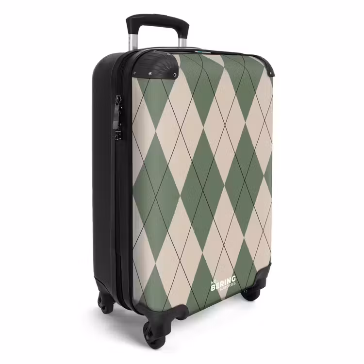 CaseSwap™ - Groen met beige ruit patroon — 2