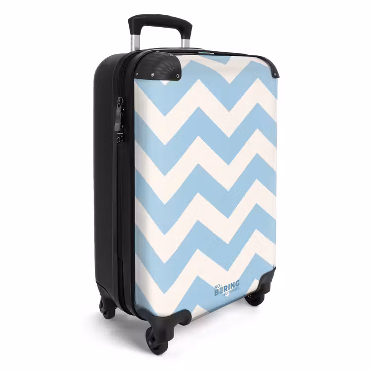 CaseSwap™ - Zigzag patroon in blauw en wit — 2