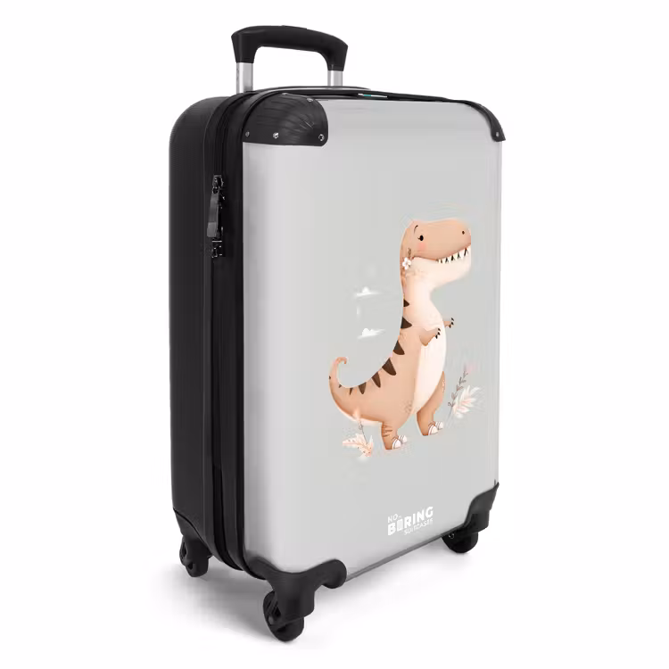 CaseSwap™ - Dino in beige en grijze kleuren — 2