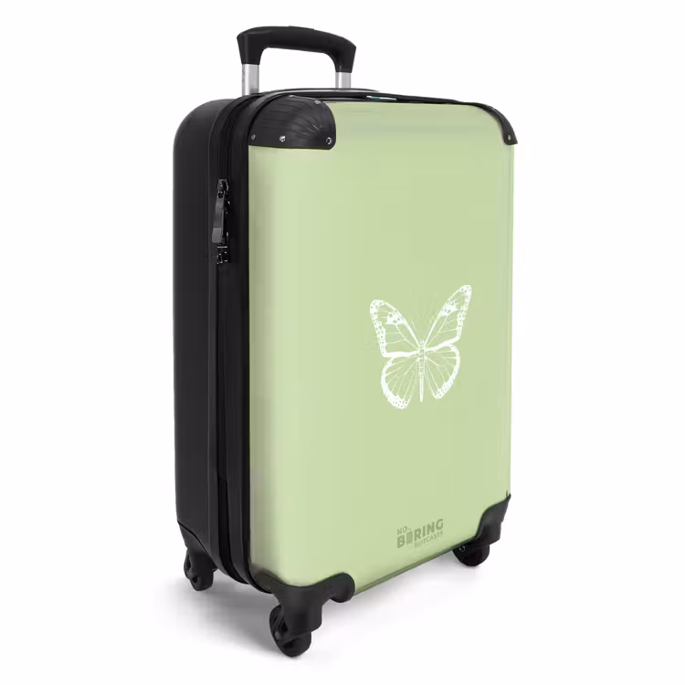 CaseSwap™ - Groene achtergrond met witte vlinder — 2