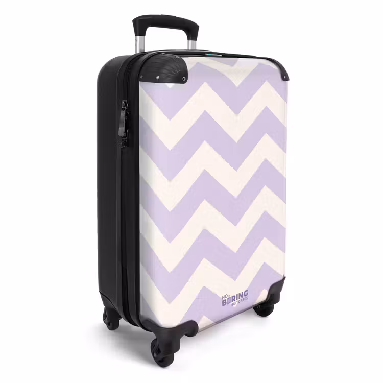 CaseSwap™ - Zigzag patroon in paars en wit — 2
