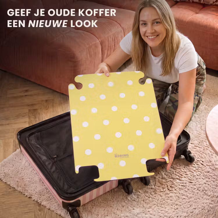 CaseSwap™ - Gele achtergrond met witte stippen — 3