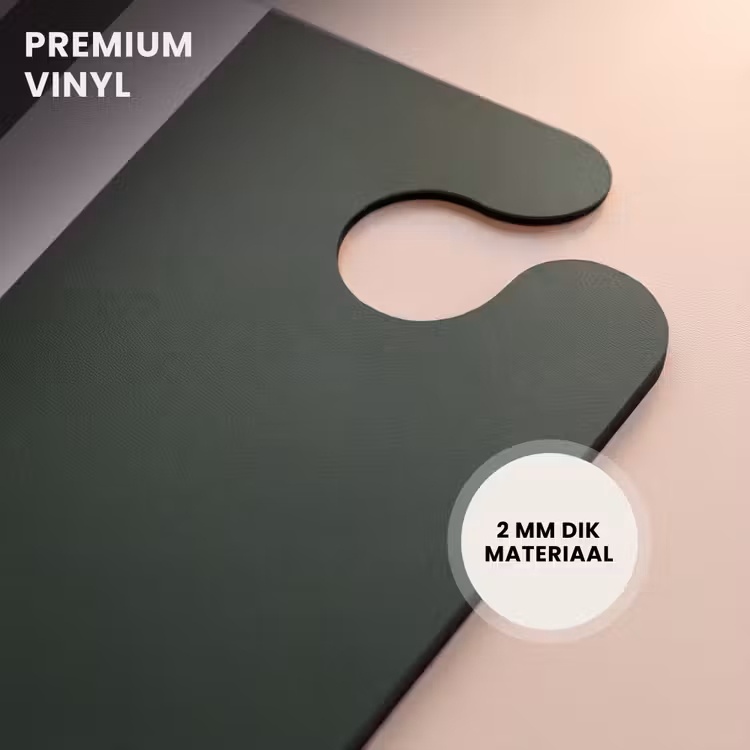 CaseSwap - Groene achtergrond met dubbele witte verticale strepen — 6