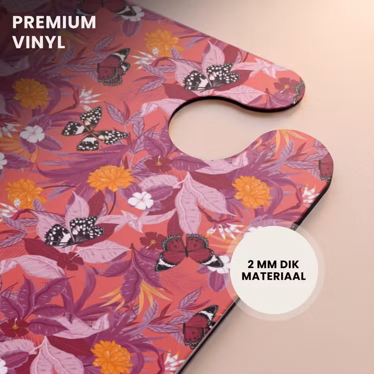CaseSwap™ - Tropisch vlinder patroon donker roze — 6