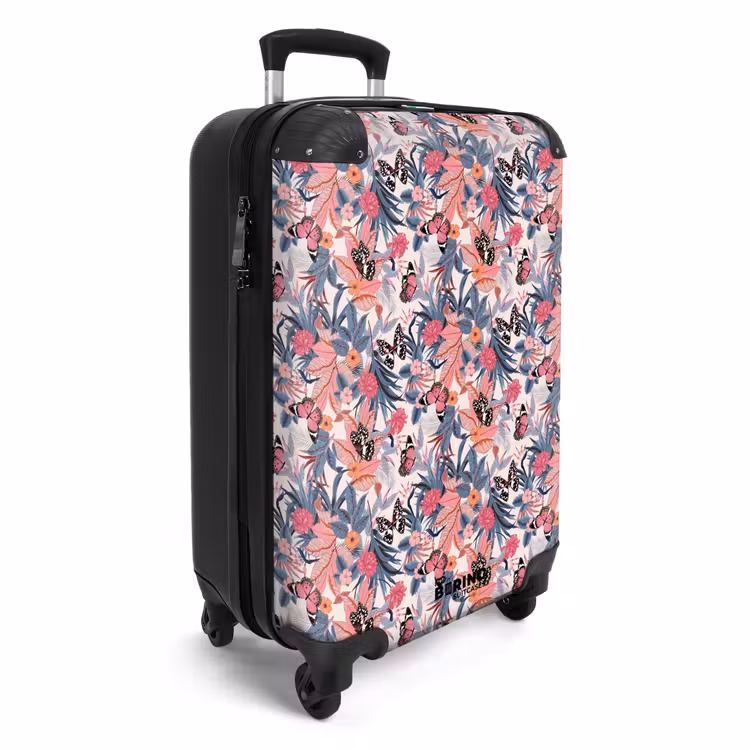 CaseSwap™ - Tropisch vlinder patroon licht roze — 2