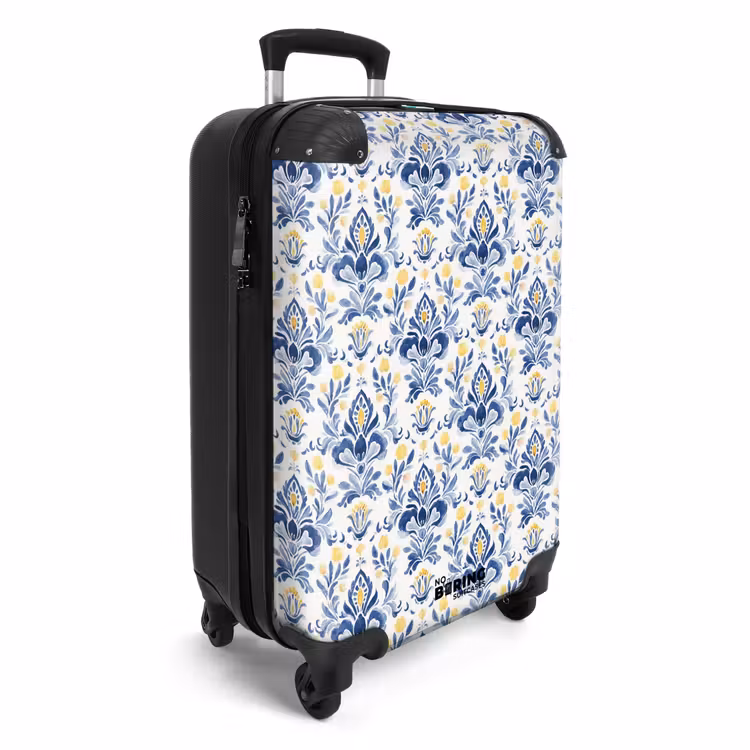 CaseSwap™ - Barok patroon blauw geel — 2