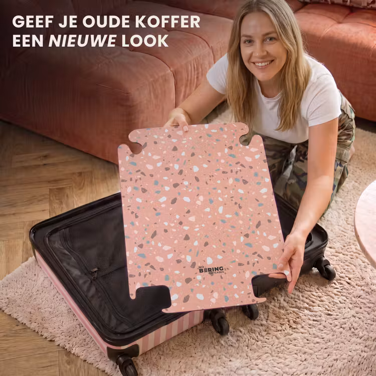 CaseSwap™ - Terrazzo patroon veelkleurig roze — 3