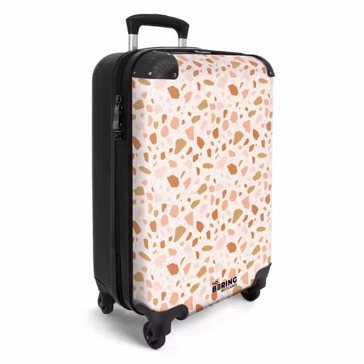 CaseSwap™ - Terrazzo patroon veelkleurig beige roze — 2