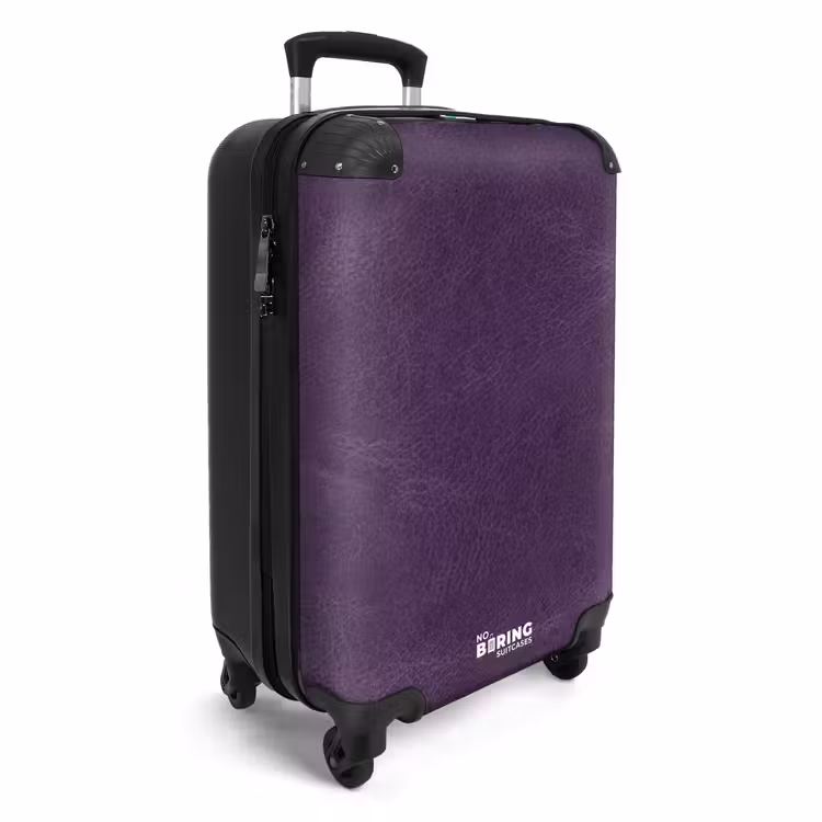 CaseSwap - Lederen look aubergine paars — 2