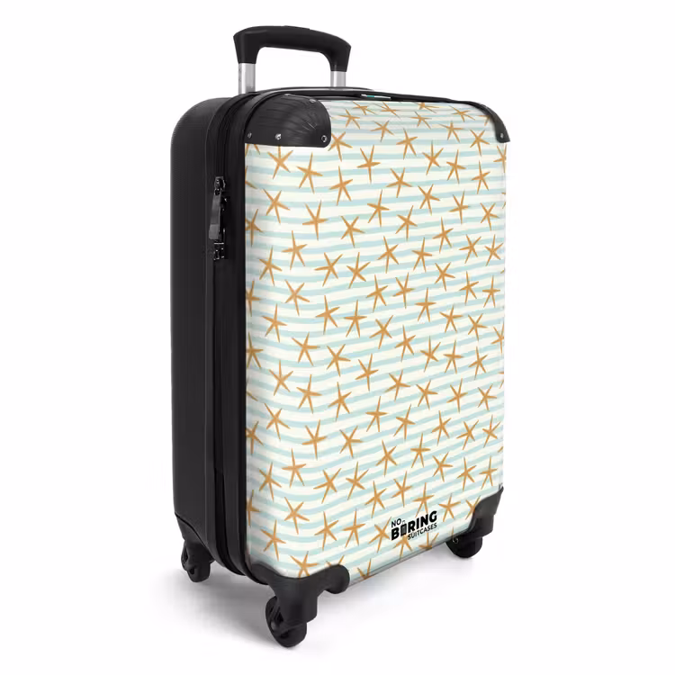 CaseSwap™ - Zeesterren met streep patroon blauw — 2