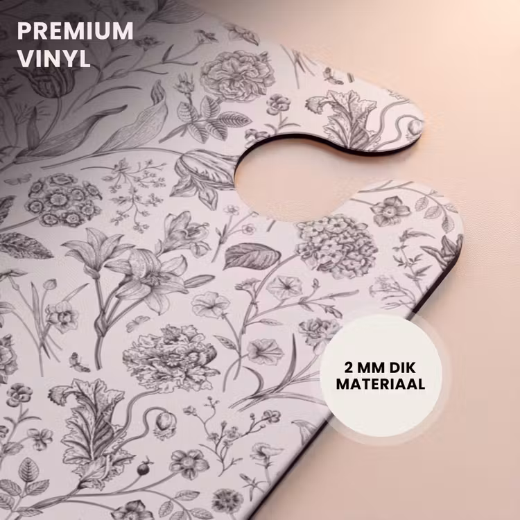 CaseSwap™ - Klassiek bloemen patroon zwart en wit — 6