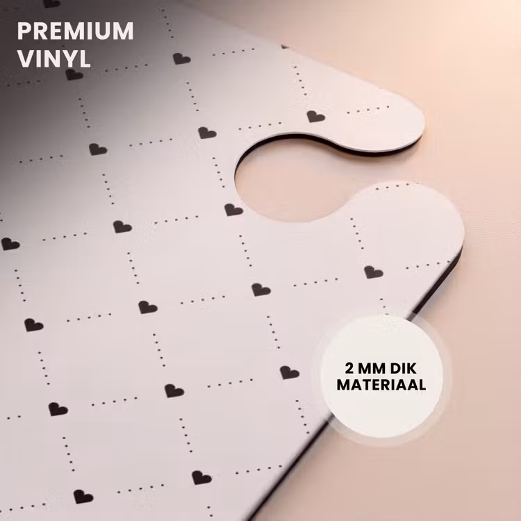 CaseSwap™ - Valentijn stippen met hartjes patroon zwart — 6