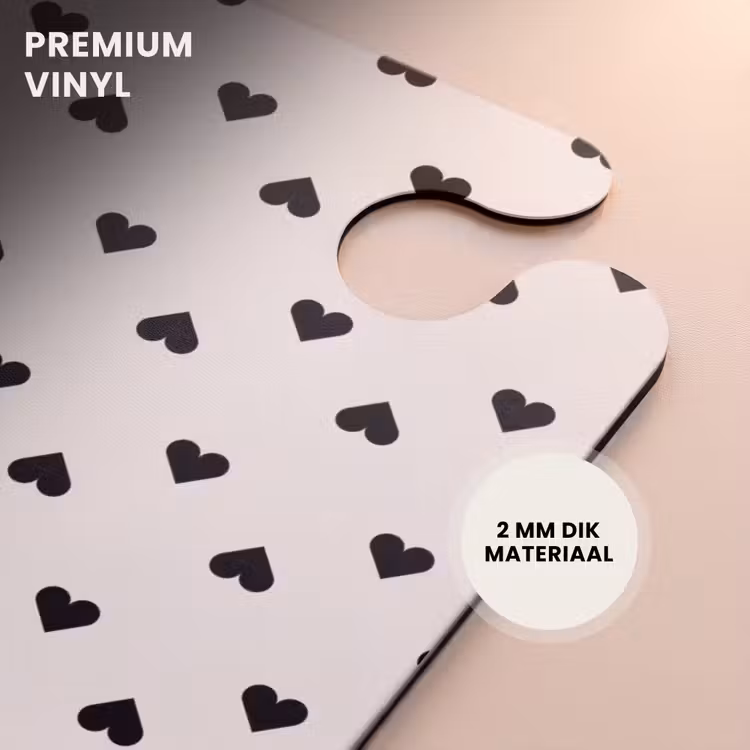 CaseSwap™ - Valentijn harten in ruitpatroon zwart — 6