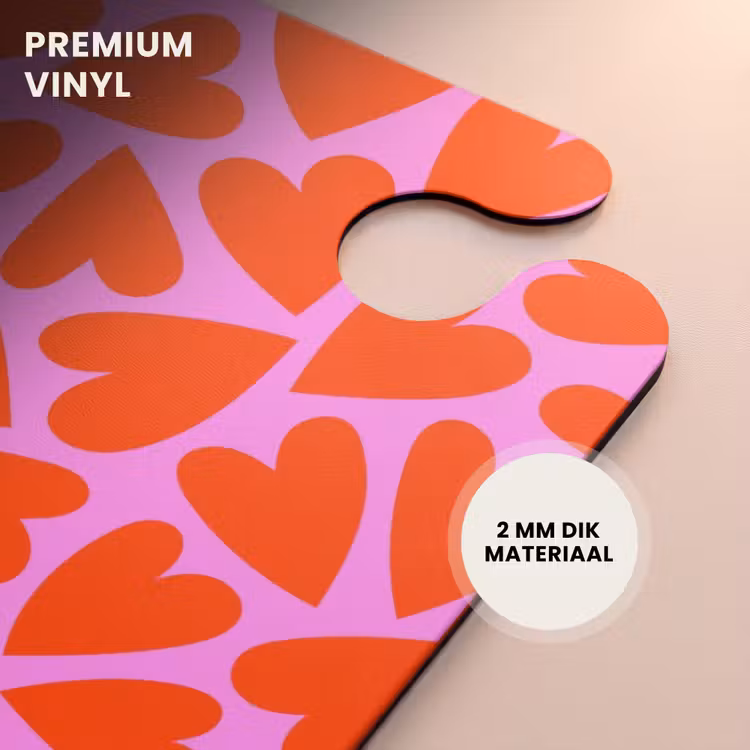 CaseSwap™ - Dicht patroon van rode harten op roze achtergrond — 6