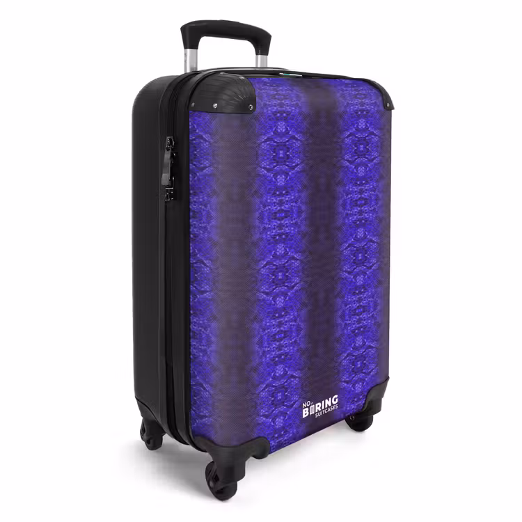 CaseSwap™ - Paars blauw slangenhuid met symmetrische schubstructuur — 2