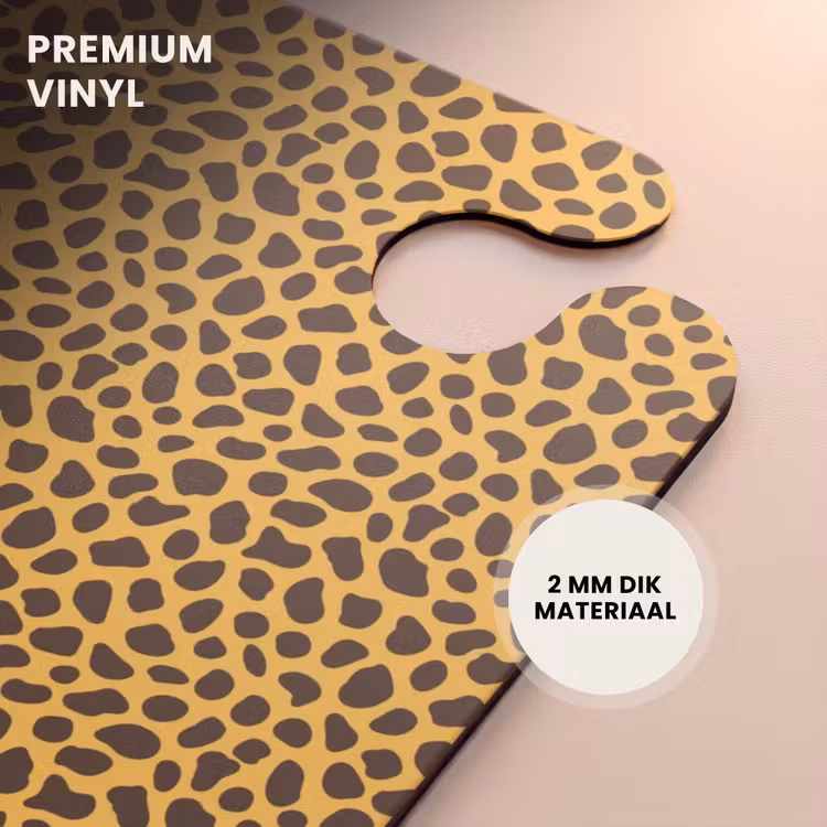 CaseSwap™ - Gele achtergrond met dicht luipaardpatroon — 6