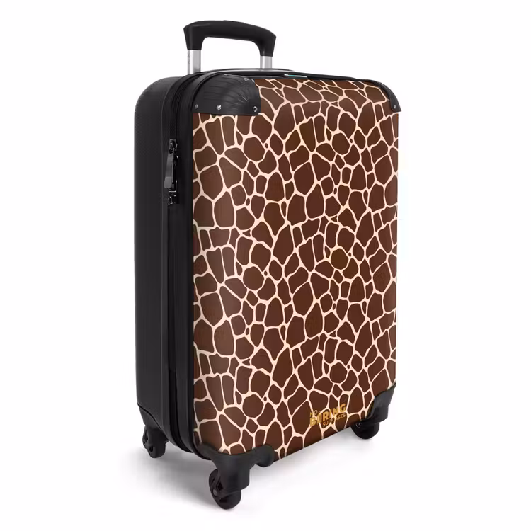 CaseSwap - Donkerbruin giraffepatroon met beige aders — 2