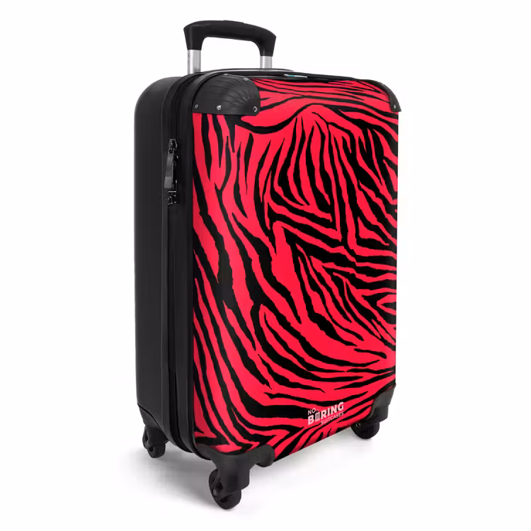 CaseSwap™ - Zebrastrepen in zwart op felroze achtergrond — 2