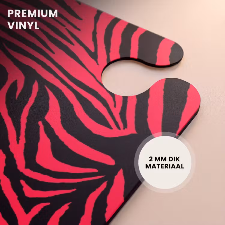 CaseSwap™ - Zebrastrepen in zwart op felroze achtergrond — 6