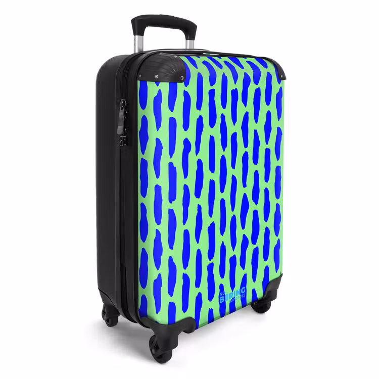 CaseSwap™ - Blauw patroon op mintgroen — 2