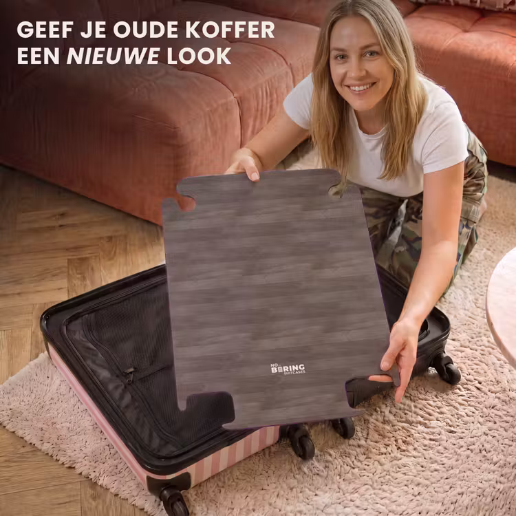 CaseSwap™ - Donkere houtstructuur — 3