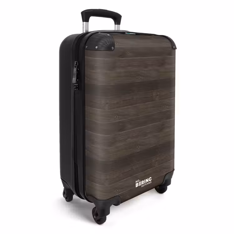 CaseSwap™ - Donker verweerd hout met horizontale planken — 2