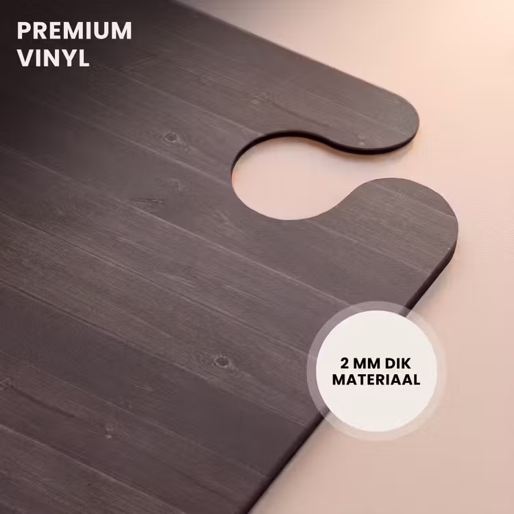 CaseSwap™ - Donker verweerd hout met horizontale planken — 6