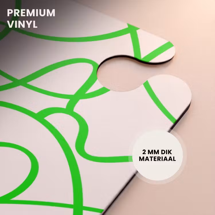 CaseSwap™ - Groene krullijnen op beige — 6
