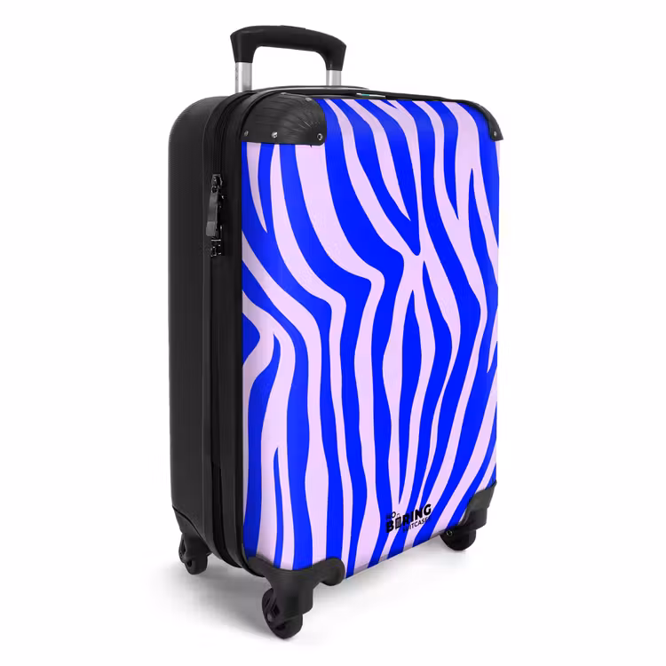 CaseSwap - Zebrapatroon blauw en lila — 2