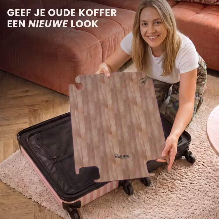 CaseSwap™ - Roodbruin met hout structuur — 3