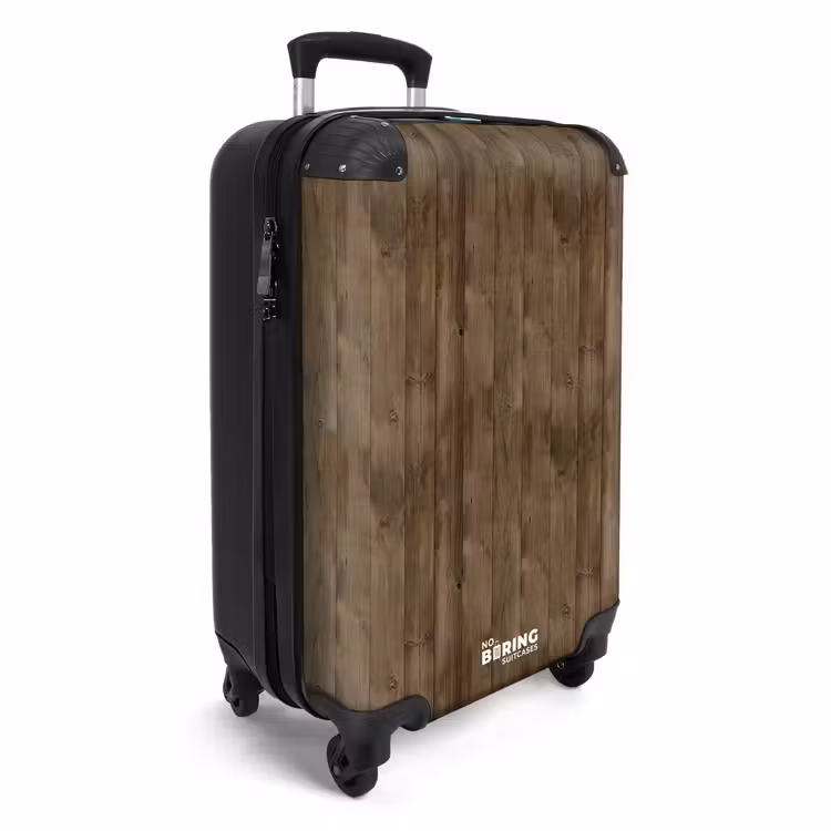 CaseSwap™ - Bruine verticale planken met verweerde houtstructuur — 2