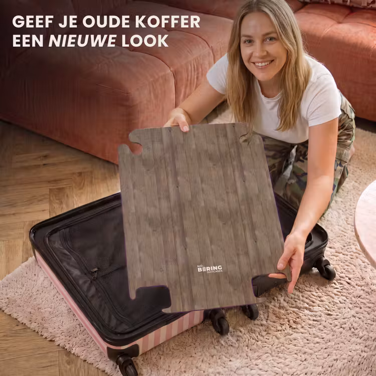 CaseSwap™ - Bruine verticale planken met verweerde houtstructuur — 3