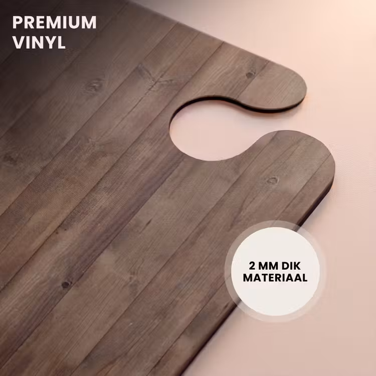 CaseSwap™ - Bruine verticale planken met verweerde houtstructuur — 6