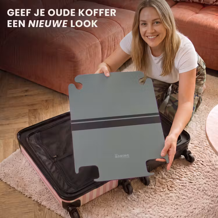 CaseSwap - Groene achtergrond met dubbele horizontale strepen — 3