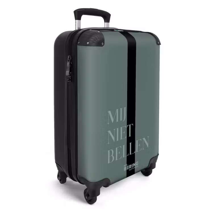 CaseSwap™ - Groene achtergrond met tekst Mij niet bellen — 2