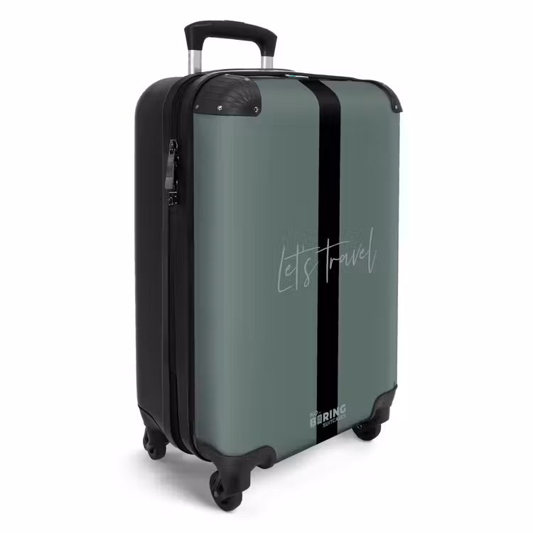 CaseSwap™ - Groene achtergrond met tekst Let’s Travel — 2