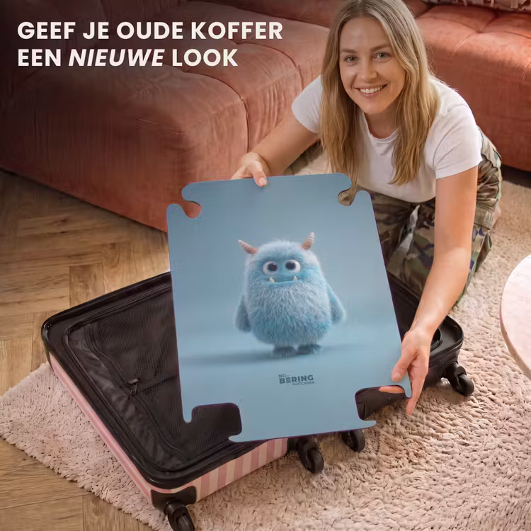 CaseSwap™ - Blauw monster op een blauwe achtergrond — 3