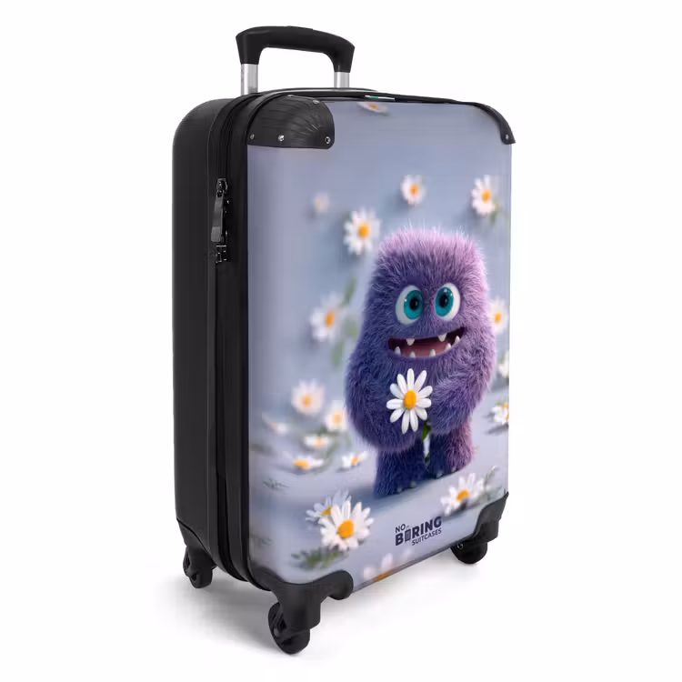 CaseSwap™ - paars monster met madeliefjes — 2