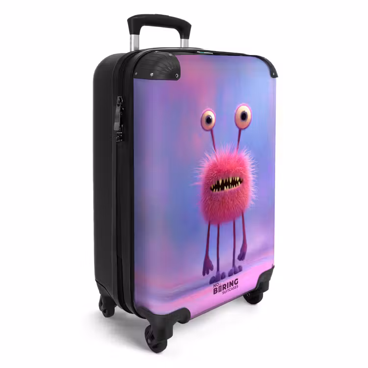 CaseSwap™ - Roze monster op een pastel achtergrond — 2