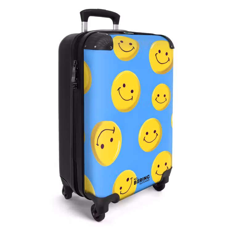 CaseSwap - Smiley's op een blauwe achtergrond — 2