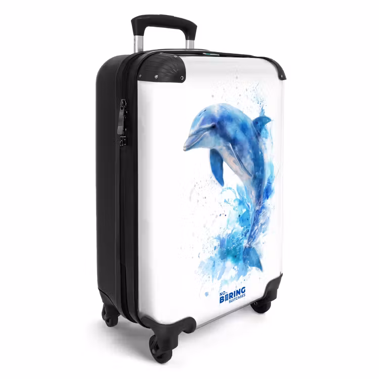 CaseSwap - Blauwe dolfijn op een witte achtergrond — 2