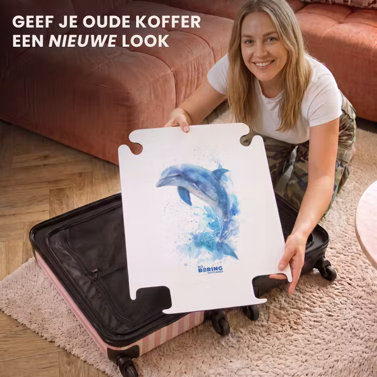 CaseSwap - Blauwe dolfijn op een witte achtergrond — 3
