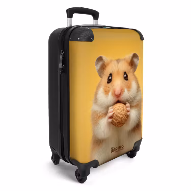 CaseSwap™ - Hamster met een nootje op een gele achtergrond — 2