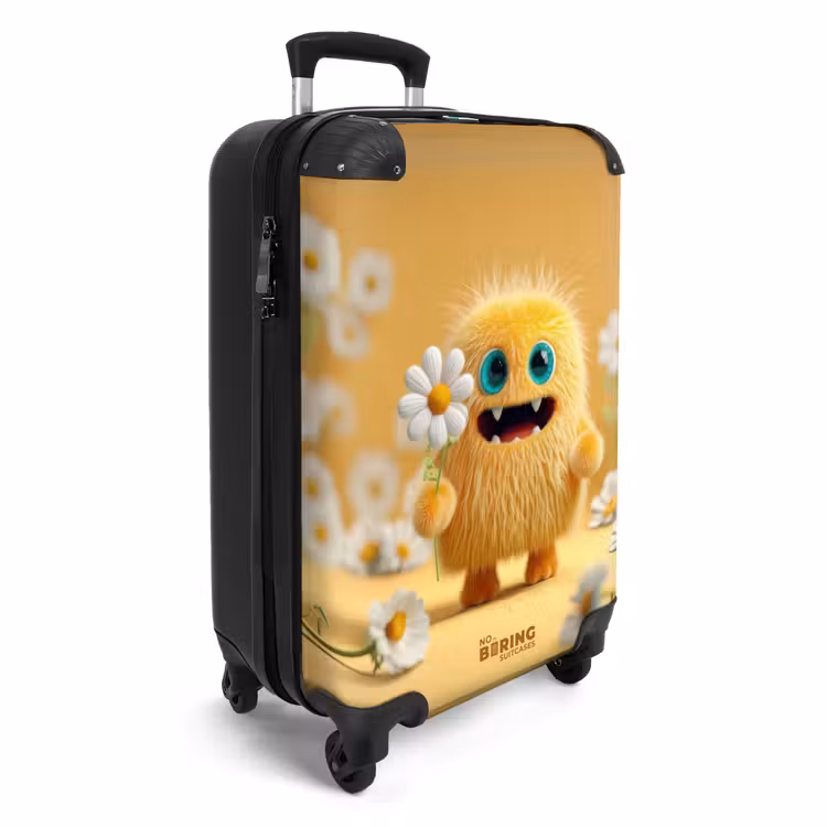 CaseSwap™ - Vrolijk pluizig monstertje met bloem — 2