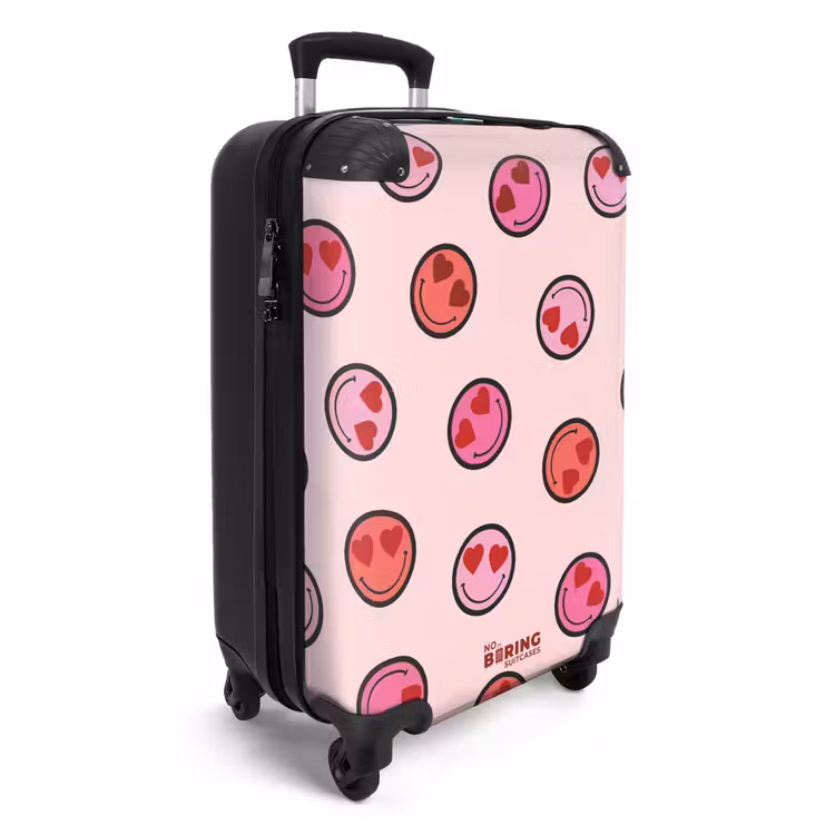 CaseSwap™ - Roze smiley's op een roze achtergrond — 2
