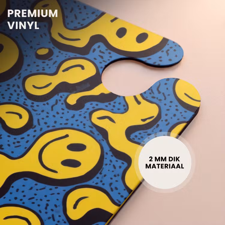 CaseSwap™ - Vloeiende smiley's op een blauwe achtergrond — 6