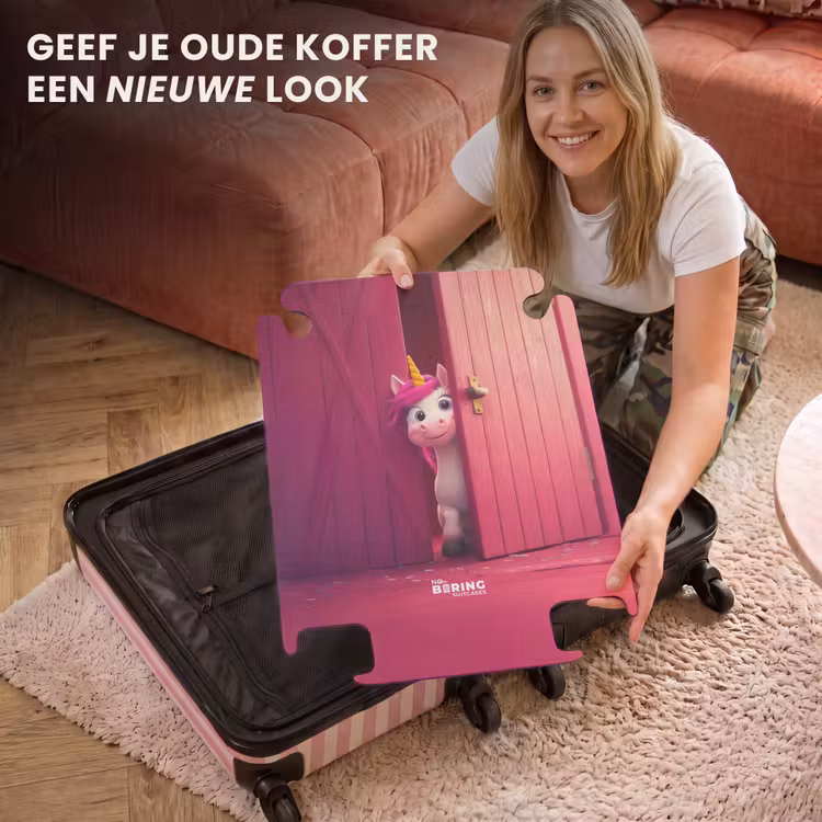 CaseSwap - Eenhoorn met roze manen achter roze deur — 3