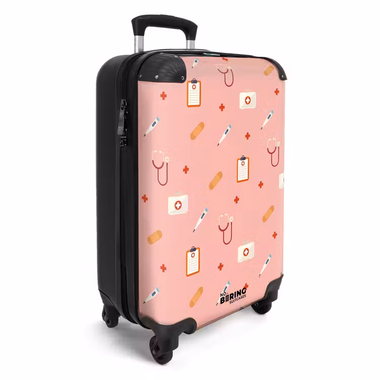 CaseSwap™ - Medische symbolen op roze achtergrond — 2